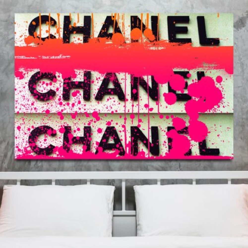 Chanel Couture Generation Textual Art on Canvas - Picture 3 of 6